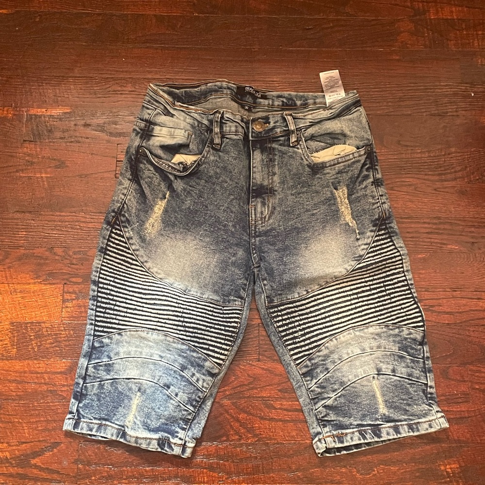 Stylish Blue Denim Men's Shorts